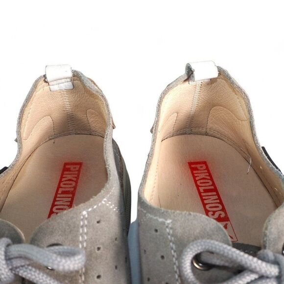 Pikolinos Fuencarral Perforated Suede Casual Fashion Sneakers Grey Men's  8/41 - Picture 12 of 12